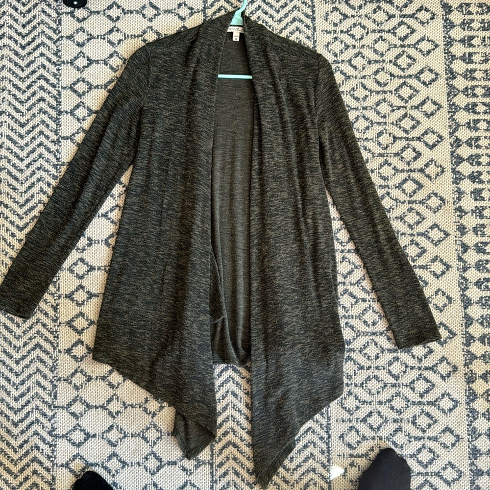 Green cardigan